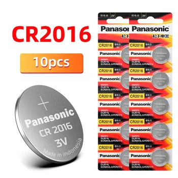 Оригинален PANASONIC 10 бр./лот cr2016 BR2016 DL2016 LM2016 KCR2016 ECR2016 Бутон Батерия 3V Монета литиева диктофон