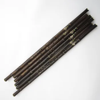 Черен бамбук Китайски бамбук флейта Yuping Dongxiao G tune F tune 6 дупки и 8 дупки един старт на китайски бамбук флейта