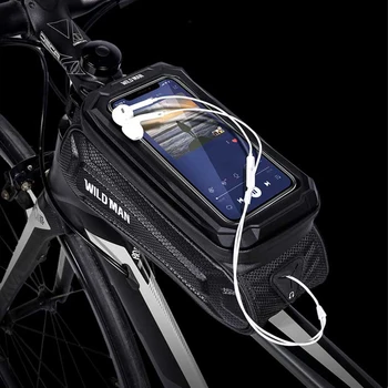 ДИВ ЧОВЕК Непромокаемая Велосипедна Чанта Сензорен Екран Велосипедна Чанта 6,7 Инчов Калъф За Мобилен Телефон Чанта Велосипедна Горната Тръба Чанта Мтб Аксесоари