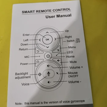 G11 Air Mouse for Google Voice RGB Осветен Gyroscope 2.4 G Безжична Акумулаторна батерия, Дистанционно Управление с ИНФРАЧЕРВЕН обучение
