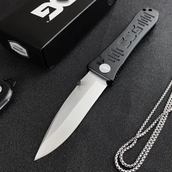 Сгъваем нож,D2 Blade AUTO Knife sog с бутон на дръжката е от алуминиева сплав Открит къмпинг Ловен нож,EDC инструменти,НОЖОВЕ за ОЦЕЛЯВАНЕ