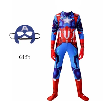 Костюми За Хелоуин Superboy Kids The Team Leader American Mask With Christmas Gift Children Movie Cosplay For Boys Girls S-2XL