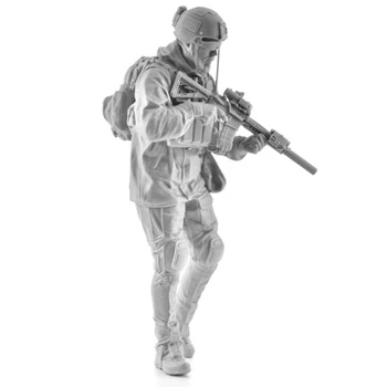 1/16 Смола Войник модел на модерна морска пехота на САЩ бяла модел на ръководство