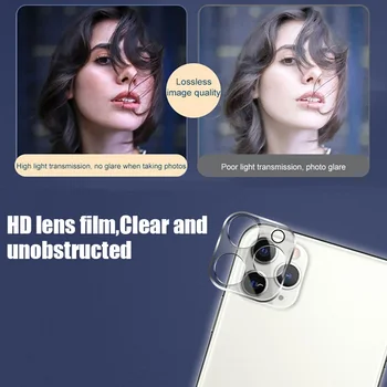3ШТ Обектива на Камерата е Закалено Стъкло За iPhone 11 12 Pro XS Max X XR Протектор на Екрана На iPhone 11 7 8 6 6S Plus Камера Стъклени филм