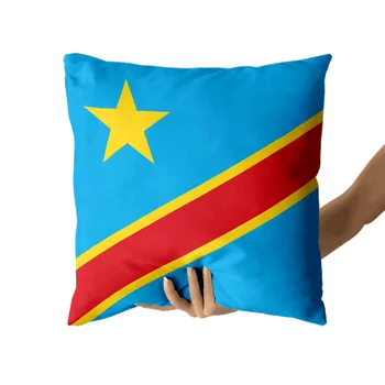 Демократична Република Конго квадратна калъфка чист памук бельо калъфка партия декорация на дома разтегателен калъфка