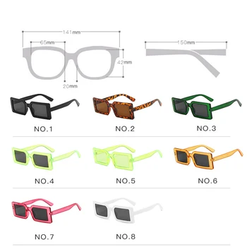 DYTYMJ 2021 Правоъгълник Ретро Слънчеви Очила За Жени Квадратни Очила за Жени/Мъже Vintage слънчеви Очила За жени Small Luxury Oculos De Sol