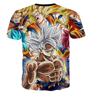 2021 New Z Ultra Instinct God Son Goku Men Tshirt 3D Printed Summer O-Образно Деколте Daily Casual Смешни T shirt Plus Size