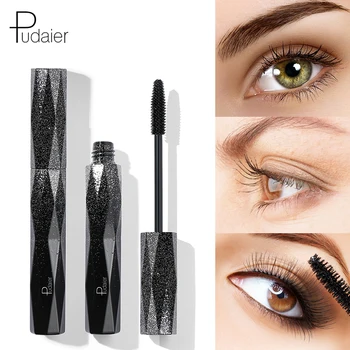 Pudaier 4D Meteor Mascara Volume Waterproof Lash Extensions Makeup Silk Присадката Growth Fluid Professional Rimel for Eye