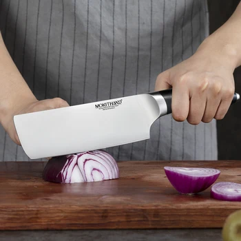 5-Инчов Нож Японски Кухненски Ножове Немски 1.4116 Въглеродна Стомана Остър Професионален Плодове Зеленчуци Месо Нож