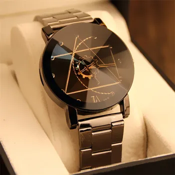 Relogio Masculino часовници мъжка мода от неръждаема стомана кожена каишка часовник кварцов бизнес ръчен часовник Reloj Hombre 2020 A50