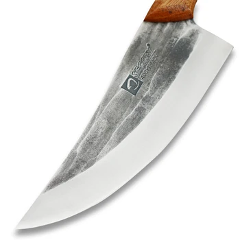 Ръчно Изкован 4Cr Стоманено Острие Обвалочный Нож Кухненски Ножове Мясницкий Нож Мясницкий Нож, Ловен Нож Инструменти За Готвене 6