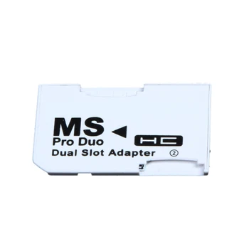 Dual Slot Card Set For Micro SD SDHC TF to Memory Stick MS Card Pro Duo Card Reader Adapter Super Large Capacity Card Reader Set