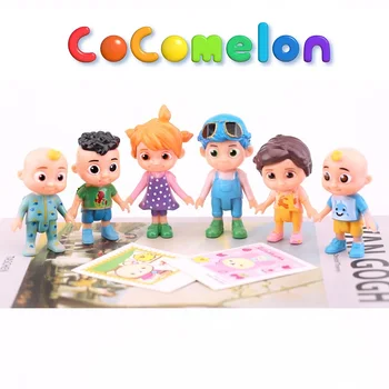 1set Cocomelon Toy JJ Friends & Family 6 Figure Pack - 3-Инчов Character Toys