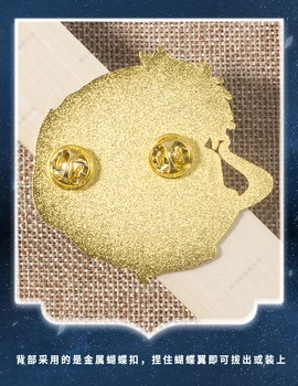 Творчески Genshin Impact Venti Zhongli Метална Икона Аниме Бутон за Брошка Игла Колекция Медал Костюм за Спомен Cosplay Коледни подаръци