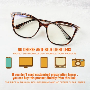 Toketorism Против Blue Lenses Оптични Рамки За жени пури в ограничени бройки Точки Предписани Очила 6302