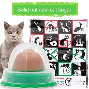 5Pcs Healthy Cat Nutrition Candy Cat Snacks Cat Healthy Snack Топка Fixed Candy Licking Nutrition Гел Energy Ball Help Digestio