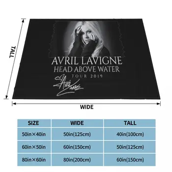 Head Above Water Tour 2019 Avril Lavigne Signature 2021 Top Color Selling Personality Adult Flannel Blanket