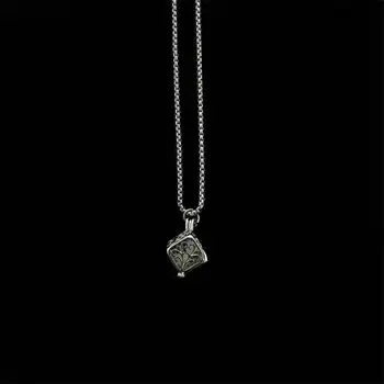 Tide Brand Hip-hop Personality Ins Creative Luminous Tree of Life Luminous Building Empty Men and Women Couple Necklace Metal