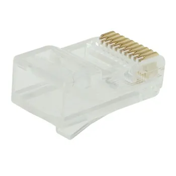 10 Pack Keystone Jack CAT5 Бяла Мрежа Ethernet Punchdown 10P10C RJ50