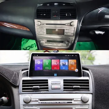 IPS Android 10.0 6+128G Автомобилна GPS Навигация За Toyota Camry 2006-2012 Радио Авто Аудио Стерео Мултимедиен Плейър Главното устройство