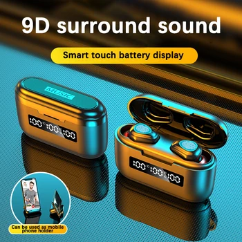 DODOCASE G40 Безжични Слушалки TWS Bluetooth Слушалки 3500 mah Батерия Спортни Водоустойчиви Слушалки HiFi 9D Стерео с