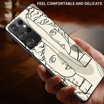 Калъф за Телефон Samsung Galaxy S20 S21 FE S20 S10 S8 S10E S9 Lite Ultra е plue 5G S7 Edge Меки Корици Козметична Линия на Лицето Изкуство