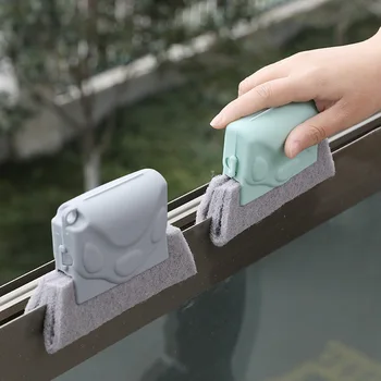 Четка за Почистване на прозореца канали Magic Window Track Cleaning Brushes Home Keyboard Door Window Corner Gap Slot Clean Tool Gadget