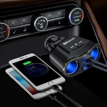 Автомобилен Mp3 Плейър, Двойно USB Зарядно Устройство за Разширена Поддръжка U Disk Music Play Bluetooth 5.0 Авто Хендсфри FM Предавател