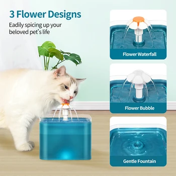 Автоматично Извор на Вода котка Кран за Вода на кучето Прозрачен Пияч, Защото чрез пиене на Захранващото с филтри Тъпо помпа LED