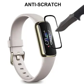 3шт Прозрачен защитен Филм КОМПЮТЪР За Fitbit Luxe Smart Bands Anti-Scratch Screen Protector Cover Smart Watch Accessories