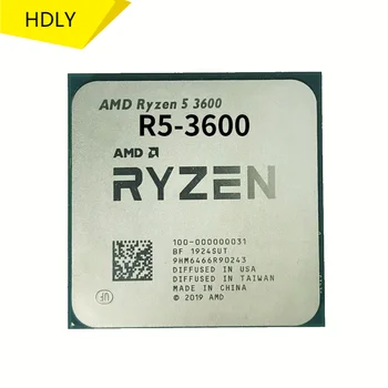 AMD Ryzen 5 3600 R5 3600 3.6 GHz Шестиядерный Двенадцатипоточный процесор 7NM 65W L3=32M 100-000000031 Socket AM4