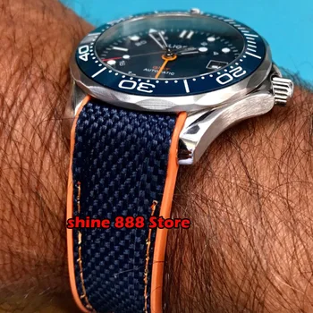 BLIGER Марка Мъжки Часовници самостоятелно ликвидация GMT Механизъм на Прозореца на Дата Сапфир Кристал Ръчни Часовници за Мъже