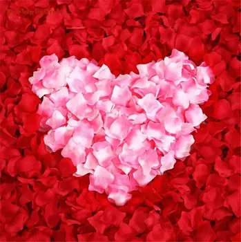 1000 броя цветни изкуствени розови листенца за украса на сватбени партита романтична нощ декорация на събития моделиране на листенца от рози