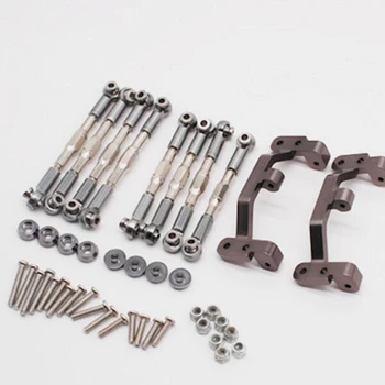 1 комплект за RC Car Spare Parts Upgrade Metal & 1бр за камион WPL 4X4 Предната и задната метална Обвивка на вала,Сребро