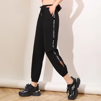 2021 Летни Зреещи Женски Корейски Панталони Harajuku Joggers Панталони Ежедневните Свободни с висока Талия Дантела бързо съхнещи Панталони