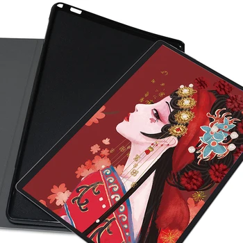 Калъф за таблет Samsung Galaxy Tab A 8.0 2019 SM-P200 SM-P205 SM-T290 T295 Soft Silicone Shell Book Style Funda Stand Flip на Корпуса