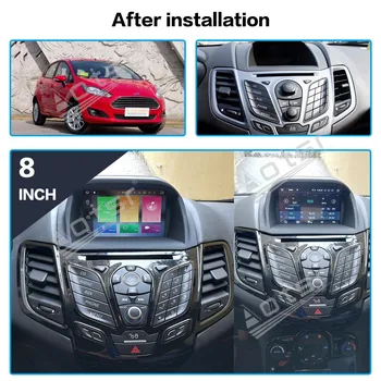 64G Carplay За Ford Fiesta MK7 2013 2016 Автомобилен Мултимедиен Радиоплеер Стерео Android устройство, Записващо Аудио GPS Navi Главното устройство