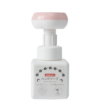 250mlNewly Сладко Petal Mousse Foam Hand Soap Flower-shaped Sanitizer with Clip 250ML Press Washing Soap Dispenser for Kids Adult