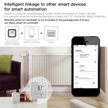 Sasha Zigbee Smart Bluetooth-съвместими Яркостный Термометър В Реално време, Актинични И Влажност Детектор Home Need Портал