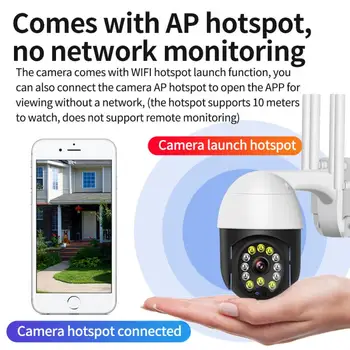 1080P HD Camera Wifi Outdoor Spherical Waterproof Low Power IP Camera Wireless Surveillance IR Camera Home Outdoor Surveilance