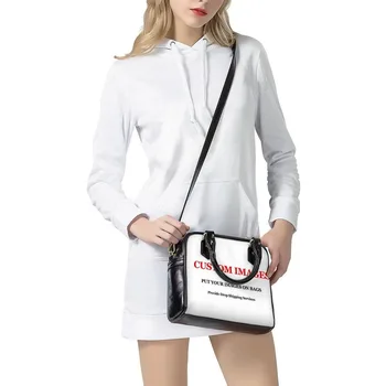 FORUDESIGNS Готически Skull Printed Women Leather Casual Shoulder Bag Luxury Designer Tote Bag Top-Handle Female Sac A Main