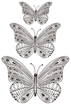 Пеперуда печат Прозрачен Печат за Scrapbooking Прозрачен Силиконов Каучук САМ Фотоалбум Декор k666