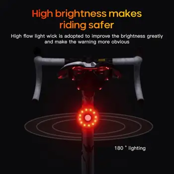 Мотор Задна Светлина USB Зареждане Пет Режима на Светкавицата Каска Лампа Открит Колоездене, Бягане Велосипеден Фенер Мтб Планински Аксесоари