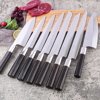 Pro Japanese Sashimi Knife 5Cr15Move Stainless Steel Kitchen Chef Knives Yanagiba Deba Сьомга Риба Филе Нарязване на Суши Нож
