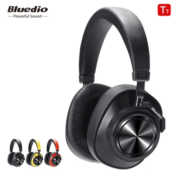 Bluedio T7 Bluetooth Слушалки ANC Безжична слушалка Bluetooth 5.0 HIFI Звук с 57 мм високоговорител за Разпознаване на лица за телефон