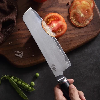Япония AUS-10 съставна стомана Коване нож, Секира ножове готвач малки ножове ножове за Рязане на Черен орех сабя giveawayaver