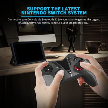 Безжична Про Гейминг Контролер за Nintendo Switch Bluetooth Switch Gamepad Поддържа 6-Ос Жироскоп 3 Скорости на Вибрациите