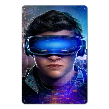 Ready Player One Metal Tin Sign Metal Metal Sign Posters Decor Stickers Art Fashion Home Pubs & Bars Wall Decor Metal Хо