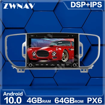 PX6 Android 10 Автомобилен мултимедиен плеър За KIA Sportage 4 2016-2019 GPS навигационни системи, Аудио Радио Музика стерео Сензорен екран на главното устройство