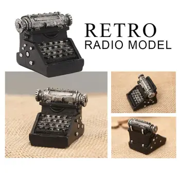 HOT-Vintage old creative resin mini typewriter small ornaments desk ornaments Home decorations children ' s gifts shop shooting pr